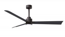 Matthews Fan Company AKLK-TB-BK-56 - Alessandra-56" Three Blade Transitional Ceiling Fan-5CCT Integrated LED-Textured Bronze Finish