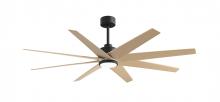 Matthews Fan Company ANLK-BK-LM-64 - Ariella - Eight Blade Ceiling Fan - 5CCT Integrated LED - Matte Black Finish