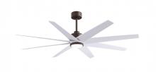 Matthews Fan Company ANLK-TB-MWH-64 - Ariella - Eight Blade Ceiling Fan - 5CCT Integrated LED - Textured Bronze Finish