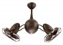 Matthews Fan Company AQ-TB-MTL - Acqua - Rotational Ceiling Fan - Integrated LED - Textured Bronze Finish - Metal Blades