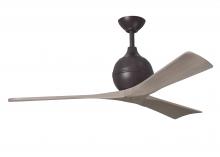 Matthews Fan Company IR3-TB-GA-52 - Irene-3 - Three Blade Paddle Fan - 52" - Textured Bronze Finish - Gray Ash Tone Blades