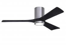 Matthews Fan Company IR3HLK-BP-BK-52 - Irene - 3HLK - Brushed Pewter - Matte Black Blades - 52" Blades