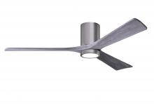 Matthews Fan Company IR3HLK-BP-BW-60 - Irene-3HLK - 60" Three Blade Flush Mount Paddle Fan - 5CCT Integrated LED - Brushed Pewter Finis