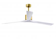 Matthews Fan Company NKXL-BRBR-MWH-72 - Nan XL - 72" Ceiling Fan - Brushed Brass Finish - Matte White Blades