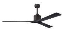 Matthews Fan Company NKXL-TB-BK-72 - Nan XL - 72" Ceiling Fan - Textured Bronze Finish - Matte Black Blades