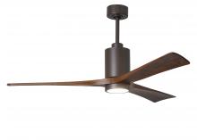 Matthews Fan Company PA3-TB-WA-60 - Patricia-3 - 60" Three Blade Ceiling Fan - 5CCT Integrated LED - Textured Bronze Finish