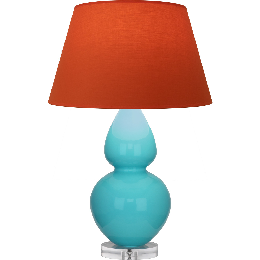 Egg Blue Double Gourd Table Lamp