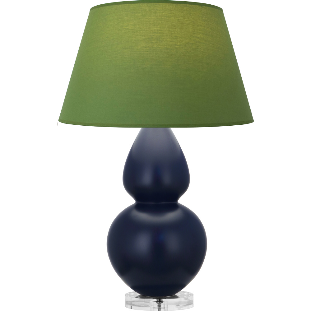 Matte Midnight Blue Double Gourd Table Lamp