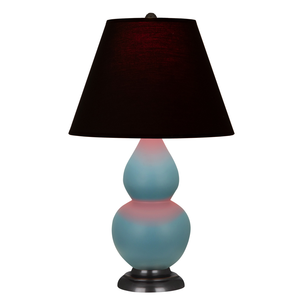 Matte Steel Blue Small Double Gourd Accent Lamp