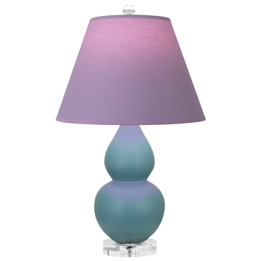 Matte Steel Blue Small Double Gourd Accent Lamp