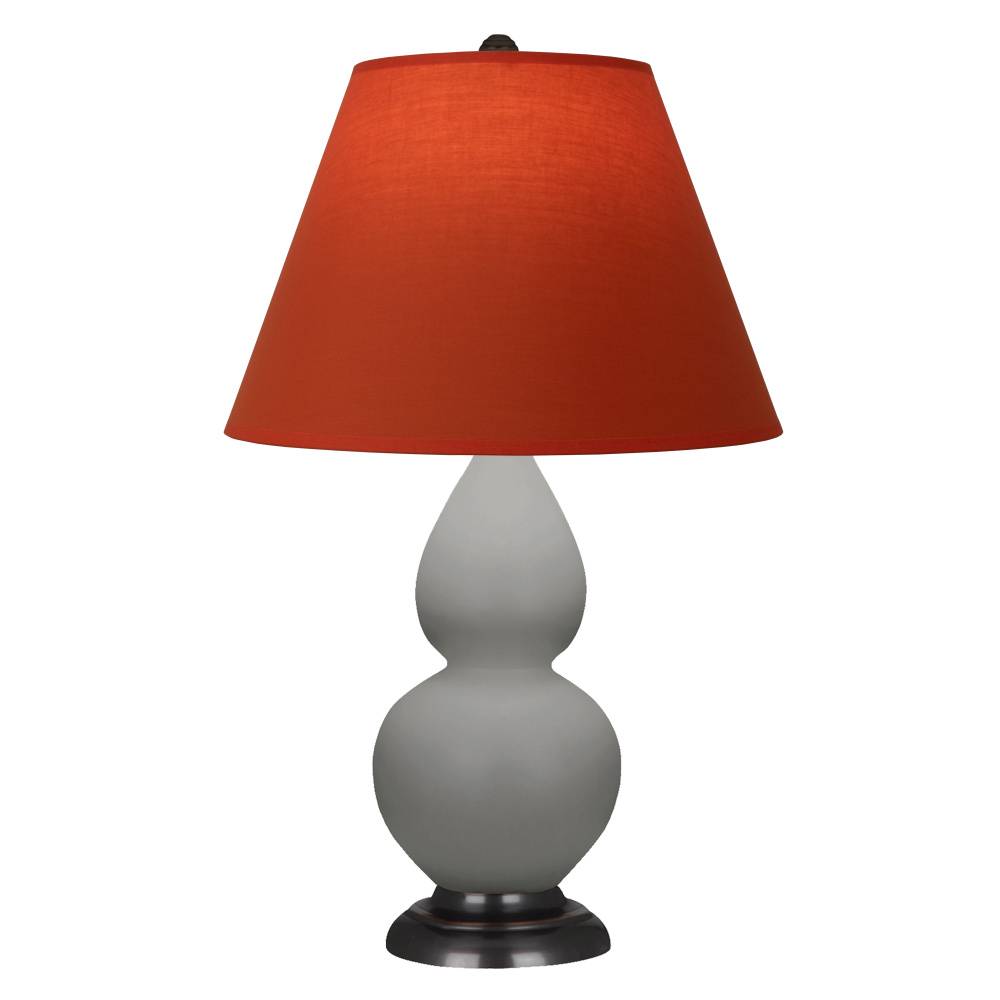 Matte Smokey Taupe Small Double Gourd Accent Lamp