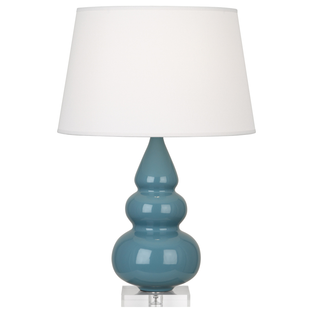 Steel Blue Small Triple Gourd Accent Lamp