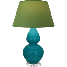 Robert Abbey A753G - Peacock Double Gourd Table Lamp