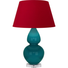 Robert Abbey A753R - Peacock Double Gourd Table Lamp