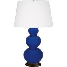 Robert Abbey CT41X - Cobalt Triple Gourd Table Lamp