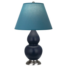 Robert Abbey MMB52B - Matte Midnight Blue Small Double Gourd Accent Lamp