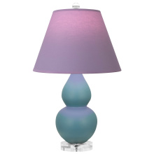 Robert Abbey MOB53L - Matte Steel Blue Small Double Gourd Accent Lamp