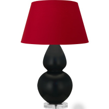 Robert Abbey MOS23R - Matte Obsidian Double Gourd Table Lamp