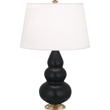 Robert Abbey MOS30 - Matte Obsidian Small Triple Gourd Accent Lamp