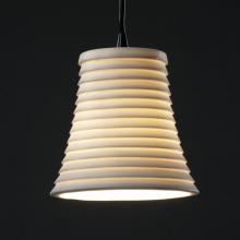 Justice Design Group POR-8815-10-SAWT-MBLK-RIGID - Mini 1-Light Pendant