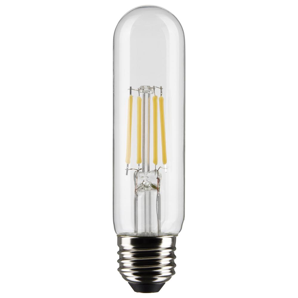 5.5 Watt T10 LED Filament; Clear; Medium base; 90 CRI; 5000K; 120 Volt