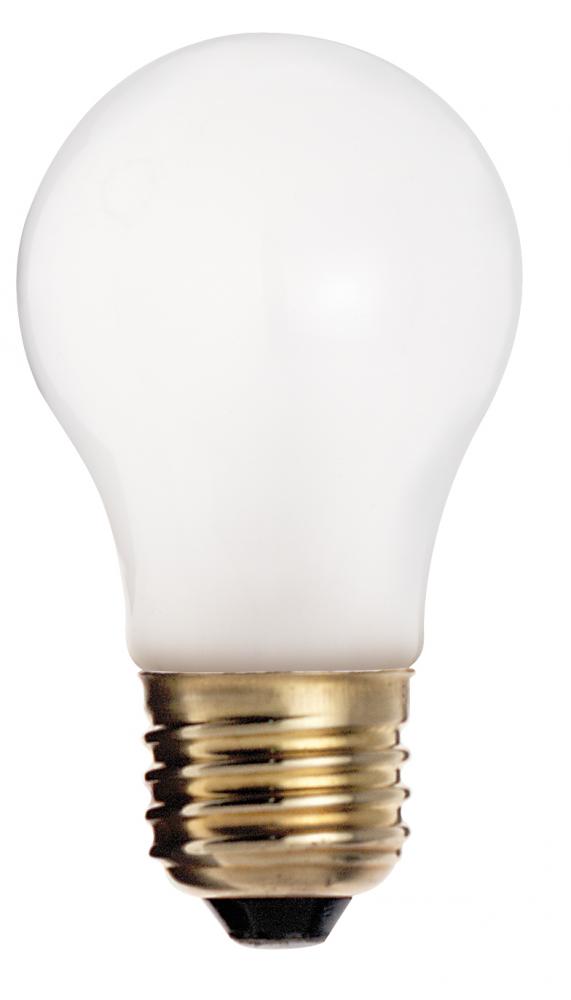 15 Watt A15 Incandescent; Frost; 2500 Average rated hours; 100 Lumens; Medium base; 130 Volt; 2/Pack