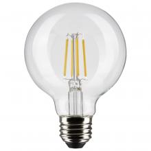 Satco Products Inc. S21228 - 4.5 Watt G25 LED Filament; Clear; Medium base; 90 CRI; 4000K; 120 Volt