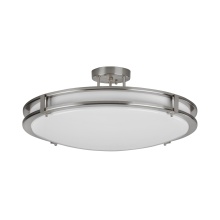 AFX Lighting, Inc. CAC24L5AJUDSN - Carlisle 24'' LED Semi-Flush, 120-277V, 34W, 5 CCT, SN