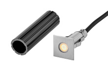 Hinkley Merchant 15084SS - Small Stainless Steel LED Square Button Light