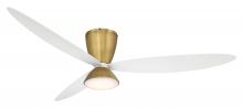 Minka-Aire F468L-LBR/WHF - 58" LED SMART FLUSH MOUNT CEILING FAN