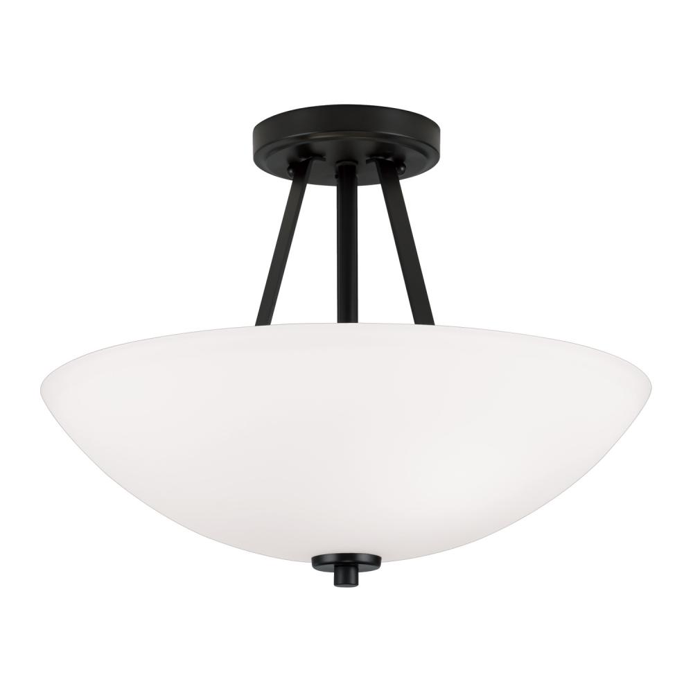 Two Light Dual Mount Semi Flush/Pendant