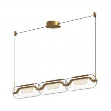 Kuzco Lighting Inc LP28543-BG-UNV - Hilo 43-in Brushed Gold LED Linear Pendant