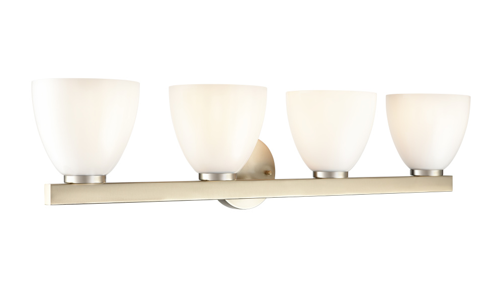 Apria 33" Wide 4-Light Vanity - Modern Gold