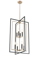 Millennium 91708-MB/MG - Noelle 20" Wide 8-Light Pendant - Matte Black
