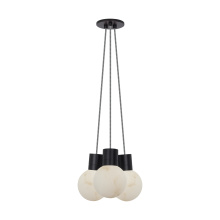Visual Comfort & Co. Modern Collection SLCH54230IB - Mina Alabaster 3-Light Small Chandelier