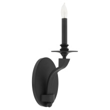Quorum 5240-1-59 - CHANTELLE 1 LIGHT WALL MOUNT - MATTE BLACK