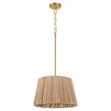 Quorum 851-3-47 - ANTON 3 LIGHT PENDANT - BRUSHED BRASS