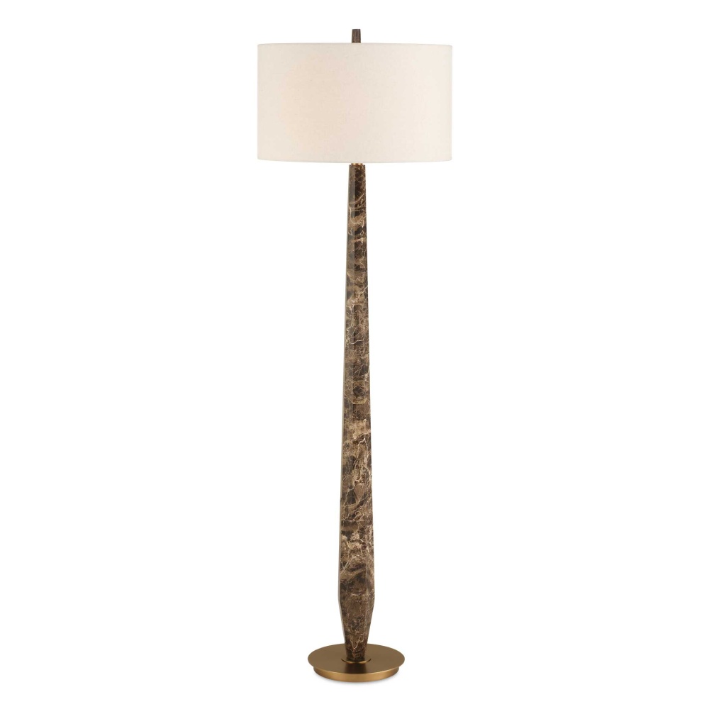 Uttermost Tyree Brown Marble Floor Lamp
