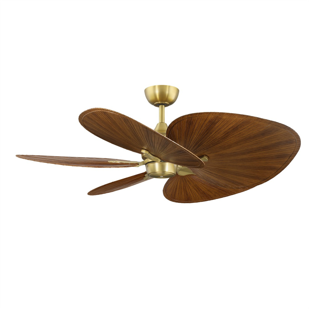 Islander Indoor/Outdoor Ceiling Fan DC Motor - Brushed Satin Brass