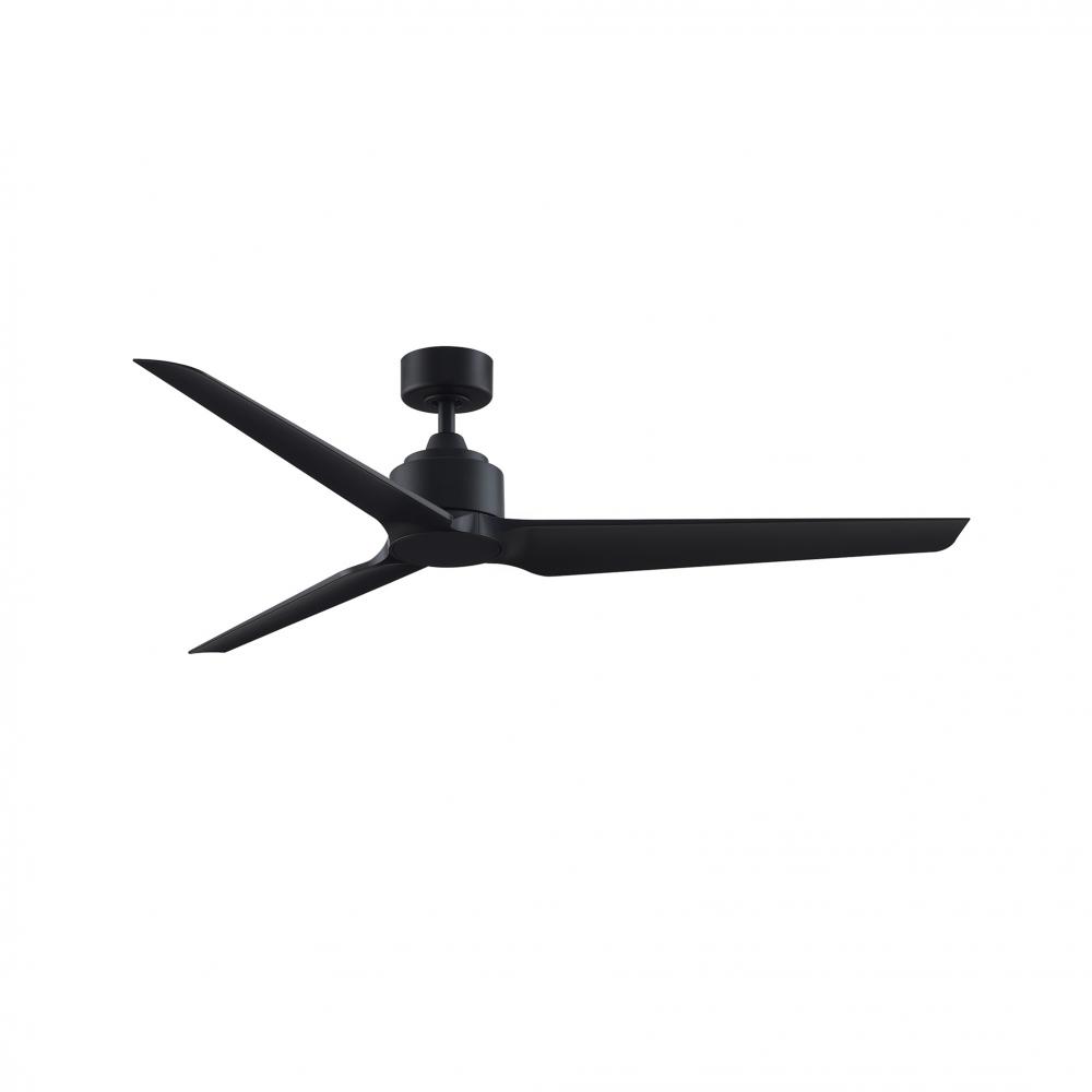 TriAire Custom Indoor/Outdoor Marine Grade Ceiling Fan DC Motor- Black