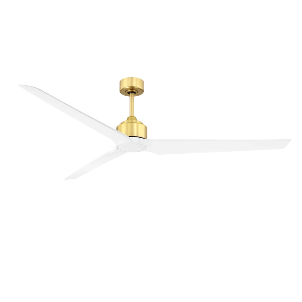 TriAire Custom Indoor/Outdoor Ceiling Fan DC Motor- Brushed Satin Brass