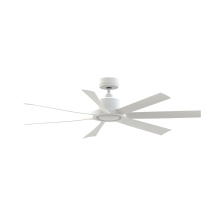 Fanimation FPD7060MW - Lenzi 60 inch Indoor/Outdoor Ceiling Fan with LED Light Kit - Matte White with Matte White blades